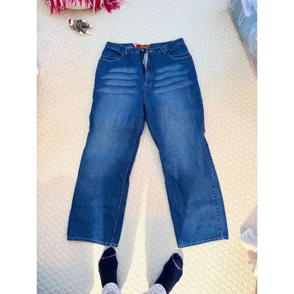 Stash House Distressed Jeans Skull Dollar Sign Embellishment Men's 40/32